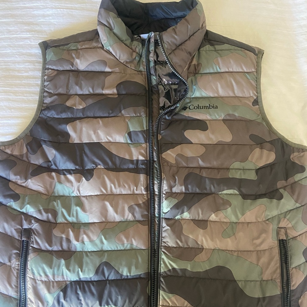 Men’s Omni heat Columbia camo vest